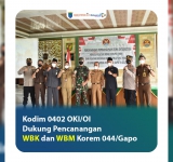 Kodim 0402 OKI/OI Dukung Pencanangan WBK dan WBM Korem 044/Gapo